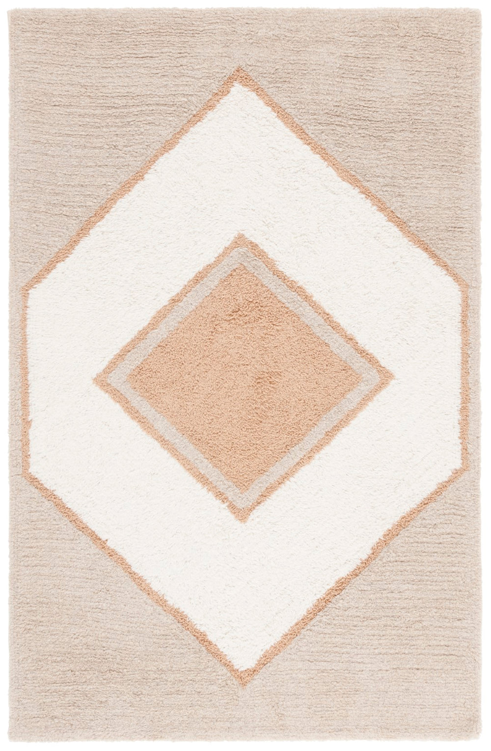 Safavieh Vermont 557a Ivory Brown Ivory ,Brown 80% Wool,20% Cotton Vrm557a-5