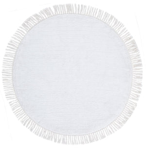 Safavieh Vermont Luxurious Round Area Rug - Modern Classic Design, Soft Cotton-poly Blend For Stylish Spaces Ivory 50% Cotton,50% Polyester Vrm575a-4r
