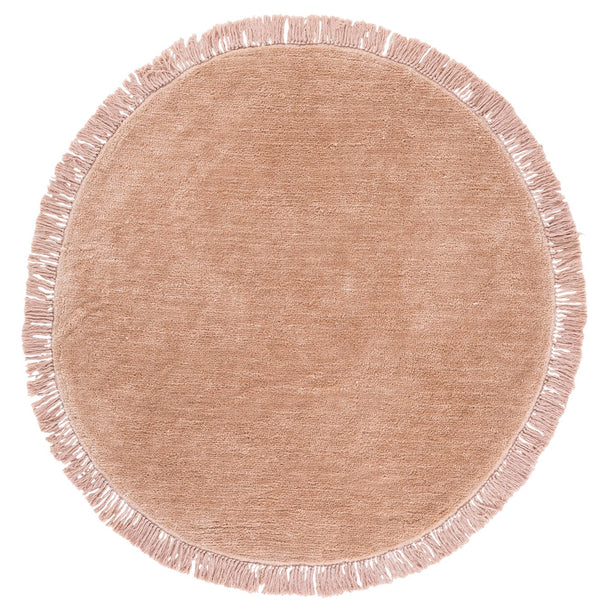 Safavieh Vermont Luxurious Round Area Rug - Modern Classic Design, Soft Cotton-poly Blend For Stylish Spaces Beige 50% Cotton,50% Polyester Vrm575b-5r