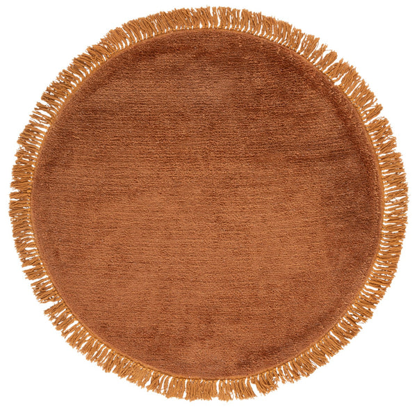 Safavieh Vermont Luxurious Round Area Rug - Modern Classic Design, Soft Cotton-poly Blend For Stylish Spaces Gold 50% Cotton,50% Polyester Vrm575d-4r