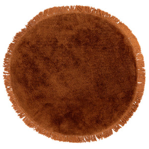 Safavieh Vermont Luxury Area Rug – Elegant Round Design In Soft Cotton & Polyester Blend For Modern Homes Gold 50% Cotton,50% Polyester Vrm575d-3r