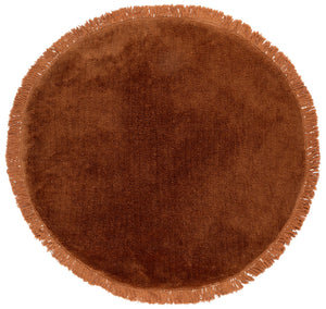 Safavieh Vermont Luxurious Round Area Rug - Modern Classic Design, Soft Cotton-poly Blend For Stylish Spaces Gold 50% Cotton,50% Polyester Vrm575d-6r