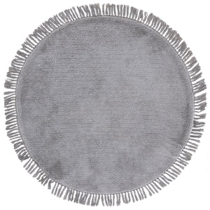 Safavieh Vermont Luxurious Round Area Rug - Modern Classic Design, Soft Cotton-poly Blend For Stylish Spaces Grey 50% Cotton,50% Polyester Vrm575f-4r