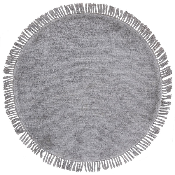 Safavieh Vermont Luxurious Round Area Rug - Modern Classic Design, Soft Cotton-poly Blend For Stylish Spaces Grey 50% Cotton,50% Polyester Vrm575f-4r