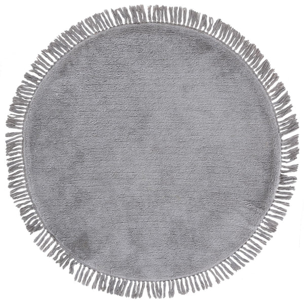 Safavieh Vermont Luxury Area Rug – Elegant Round Design In Soft Cotton & Polyester Blend For Modern Homes Grey 50% Cotton,50% Polyester Vrm575f-3r