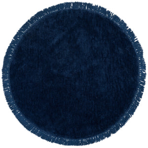 Safavieh Vermont Luxurious Round Area Rug - Modern Classic Design, Soft Cotton-poly Blend For Stylish Spaces Blue 50% Cotton,50% Polyester Vrm575m-6r