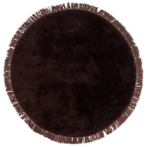 Safavieh Vermont Luxurious Round Area Rug - Modern Classic Design, Soft Cotton-poly Blend For Stylish Spaces Brown 50% Cotton,50% Polyester Vrm575t-5r