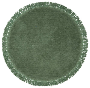 Safavieh Vermont Luxurious Round Area Rug - Modern Classic Design, Soft Cotton-poly Blend For Stylish Spaces Green 50% Cotton,50% Polyester Vrm575y-4r