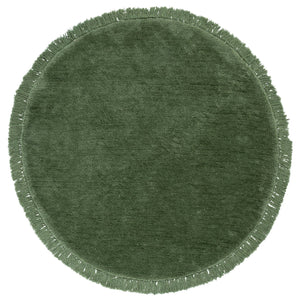 Safavieh Vermont Luxurious Round Area Rug - Modern Classic Design, Soft Cotton-poly Blend For Stylish Spaces Green 50% Cotton,50% Polyester Vrm575y-6r