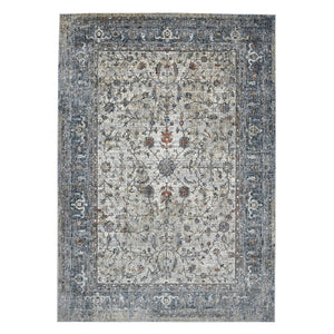 Amer Rugs Vermont Persian Bordered Power-loom Area Rug – Stylish Comfort For Living Rooms And Bedrooms Ivory,Gray Polyester Vrm60203