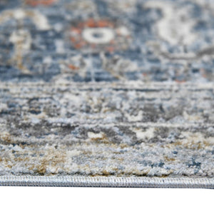 Amer Rugs Vermont Persian Bordered Power-loom Area Rug – Stylish Comfort For Living Rooms And Bedrooms Ivory,Gray Polyester Vrm62708