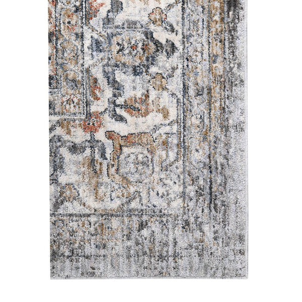 Amer Rugs Vermont Persian Bordered Power-loom Area Rug – Stylish Comfort For Living Rooms And Bedrooms Charcoal Polyester Vrm70203