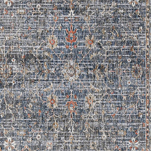 Amer Rugs Vermont Persian Bordered Power-loom Area Rug – Stylish Comfort For Living Rooms And Bedrooms Charcoal Polyester Vrm70203