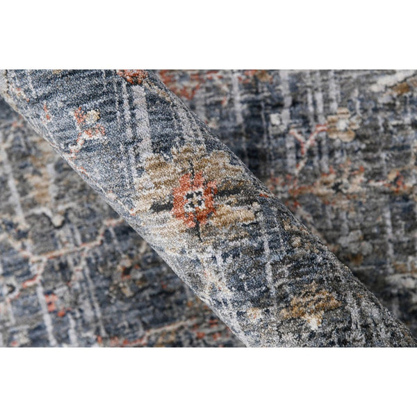 Amer Rugs Vermont Persian Bordered Power-loom Area Rug – Stylish Comfort For Living Rooms And Bedrooms Charcoal Polyester Vrm70203