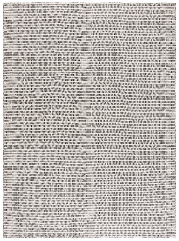 Safavieh Vermont Hand-tufted Area Rug – Artisan Crafted Wool And Cotton Blend For Timeless Elegance And Style Black ,Ivory 80% Wool And 20% Cotton Vrm803z-211