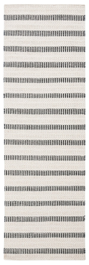 Safavieh Vermont Hand Tufted Wool & Cotton Area Rug - Timeless Geometric Elegance For Modern Spaces Black ,Ivory 80% Wool And 20% Cotton Vrm804z-29