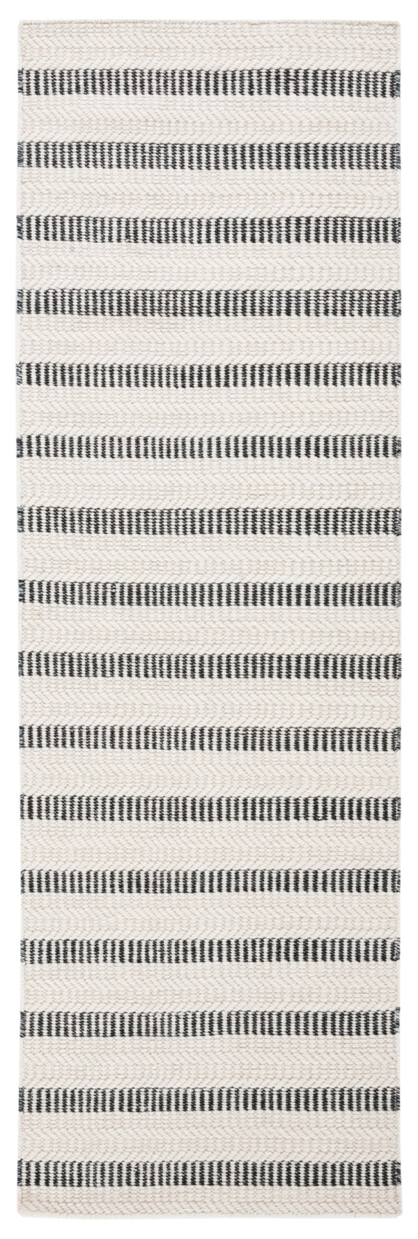 Safavieh Vermont Hand Tufted Wool & Cotton Area Rug - Timeless Geometric Elegance For Modern Spaces Black ,Ivory 80% Wool And 20% Cotton Vrm804z-29