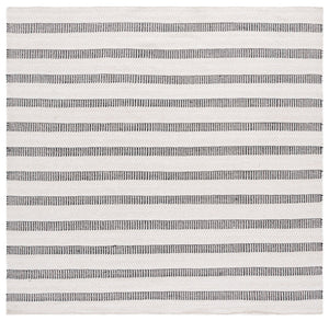 Safavieh Vermont Hand Tufted Round Area Rug - Timeless Elegance In Luxurious Wool & Cotton Blend For Your Home Black ,Ivory 80% Wool And 20% Cotton Vrm804z-7sq