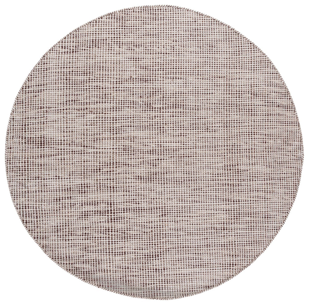 Safavieh Vermont Hand-tufted Round Area Rug - Luxurious 7' Diameter Wool & Cotton Blend In Brown Ivory Brown ,Ivory 80% Wool And 20% Cotton Vrm805t-7r