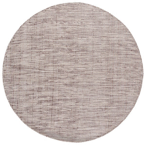 Safavieh Vermont Hand-tufted Round Area Rug - Luxurious 7' Diameter Wool & Cotton Blend In Brown Ivory Brown ,Ivory 80% Wool And 20% Cotton Vrm805t-7r