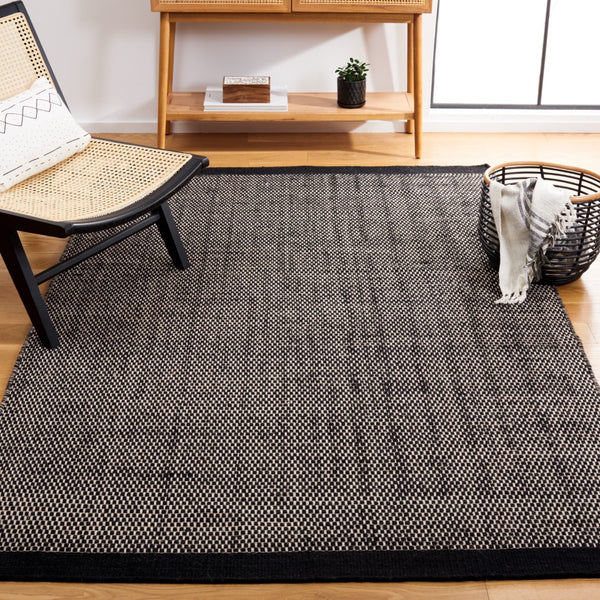 Safavieh Vermont Hand-woven Area Rug - Luxurious Artisan Craftsmanship For Elegant Living Spaces And Decor Black 80% Wool And 20% Cotton Vrm807z-1115