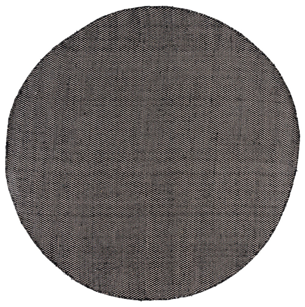 Safavieh Vermont Handwoven Round Area Rug – Exquisite Wool & Cotton Blend For Timeless Elegance & Comfort Black 80% Wool And 20% Cotton Vrm807z-7sq