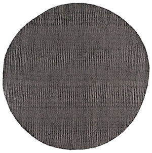 Safavieh Vermont Handwoven Round Area Rug – Exquisite Wool & Cotton Blend For Timeless Elegance & Comfort Black 80% Wool And 20% Cotton Vrm807z-7r