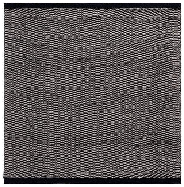 Safavieh Vermont Handwoven Round Area Rug – Exquisite Wool & Cotton Blend For Timeless Elegance & Comfort Black 80% Wool And 20% Cotton Vrm807z-7sq