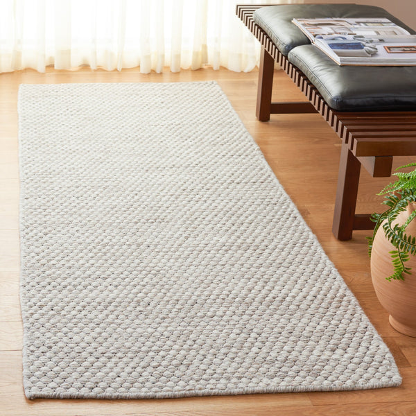 Safavieh Vermont 808b Hand-woven Area Rug - Luxurious 80% Wool & 20% Cotton For Sophisticated Home Decor Light Grey ,Ivory 80% Wool,20% Cotton Vrm808g-5