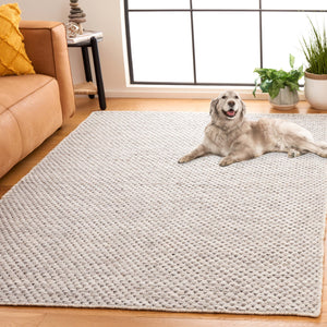 Safavieh Vermont 808b Hand-woven Area Rug - Luxurious 80% Wool & 20% Cotton For Sophisticated Home Decor Light Grey ,Ivory 80% Wool,20% Cotton Vrm808g-5