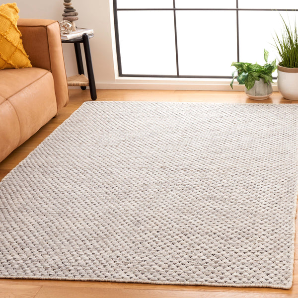 Safavieh Vermont 808b Hand-woven Area Rug - Luxurious 80% Wool & 20% Cotton For Sophisticated Home Decor Light Grey ,Ivory 80% Wool,20% Cotton Vrm808g-5