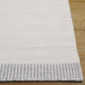 Safavieh Vermont Modern Runner Rug: Hand Woven Elegance In Soft Wool & Cotton For Stylish Home Decor Ivory ,Grey 80% Wool,20% Cotton Vrm809a-5