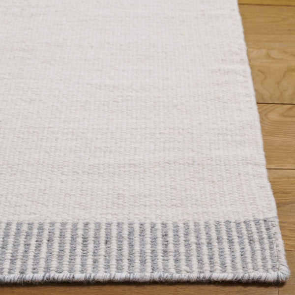 Safavieh Vermont Elegant Hand Woven Area Rug In Subtle Grey And Ivory For Modern Minimalist Spaces Ivory ,Grey 80% Wool,20% Cotton Vrm809a-6
