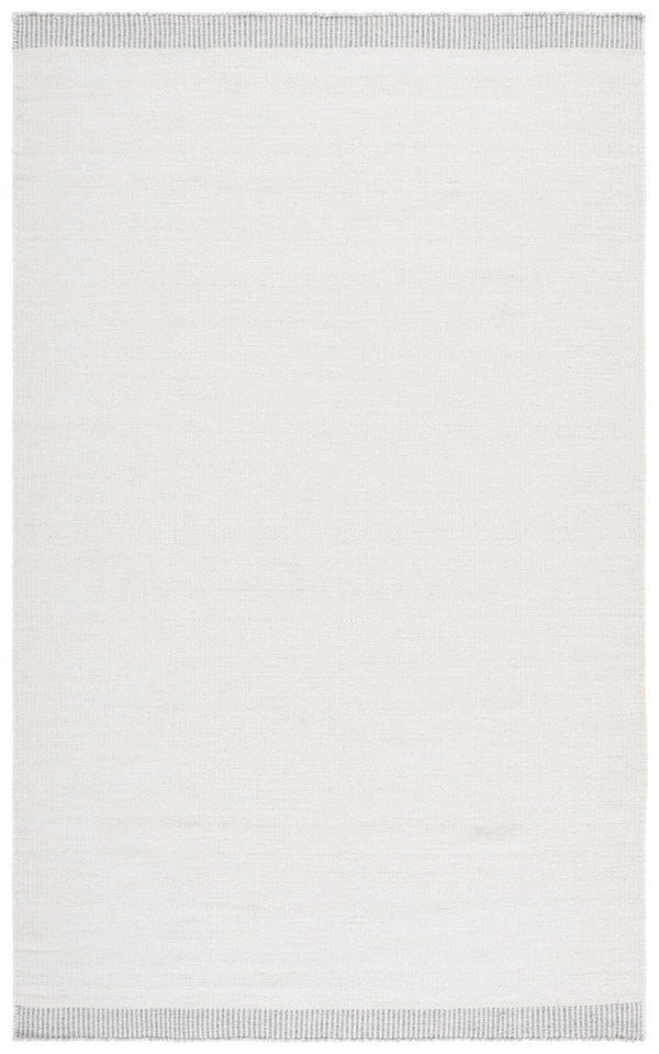 Safavieh Vermont Modern Runner Rug: Hand Woven Elegance In Soft Wool & Cotton For Stylish Home Decor Ivory ,Grey 80% Wool,20% Cotton Vrm809a-5