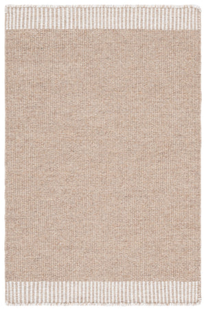 Safavieh Vermont Elegant Hand Woven Area Rug In Subtle Grey And Ivory For Modern Minimalist Spaces Beige ,Ivory 80% Wool,20% Cotton Vrm809b-5