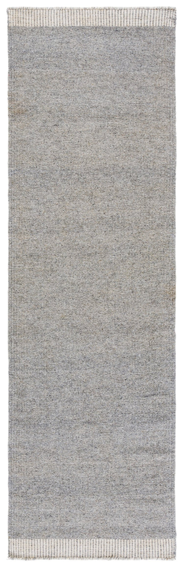 Safavieh Vermont Modern Runner Rug: Hand Woven Elegance In Soft Wool & Cotton For Stylish Home Decor Grey ,Ivory 80% Wool,20% Cotton Vrm809f-28