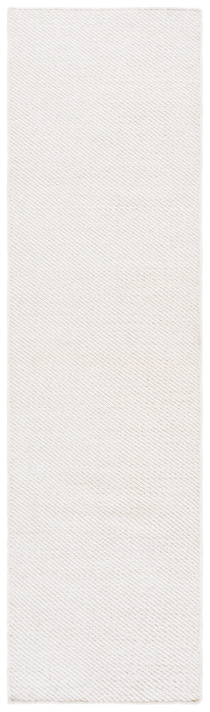 Safavieh Vermont Hand Woven Runner Rug - Elegant Modern Style For Hallways, Soft Wool Blend, India Crafted Ivory 80% Wool,20% Cotton Vrm810a-28
