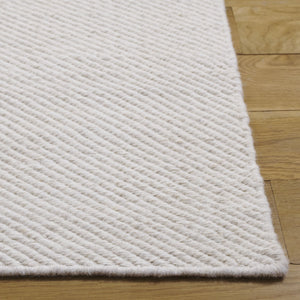 Safavieh Vermont Hand Woven Runner Rug - Elegant Modern Style For Hallways, Soft Wool Blend, India Crafted Ivory 80% Wool,20% Cotton Vrm810a-5