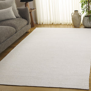 Safavieh Vermont Hand Woven Runner Rug - Elegant Modern Style For Hallways, Soft Wool Blend, India Crafted Ivory 80% Wool,20% Cotton Vrm810a-5