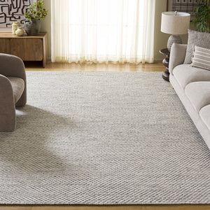 Safavieh Vermont Handwoven Ivory Grey Flatweave Rug 8X10 Wool-Cotton Low-Profile Scandinavian Texture 9'-0" x 12'-0" VRM812A-9