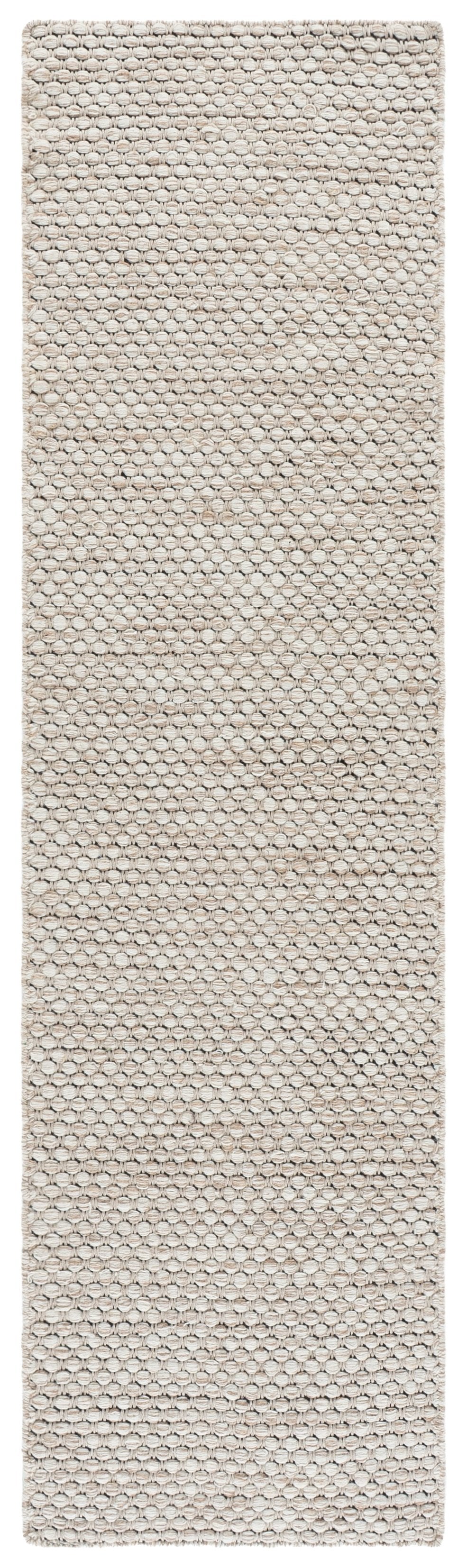 Safavieh Vermont Handmade Flatweave Wool-Cotton Rug In Beige Ivory — Low-Profile Scandinavian Elegance For Living Rooms 8'-0" x 10'-0" VRM812B-8