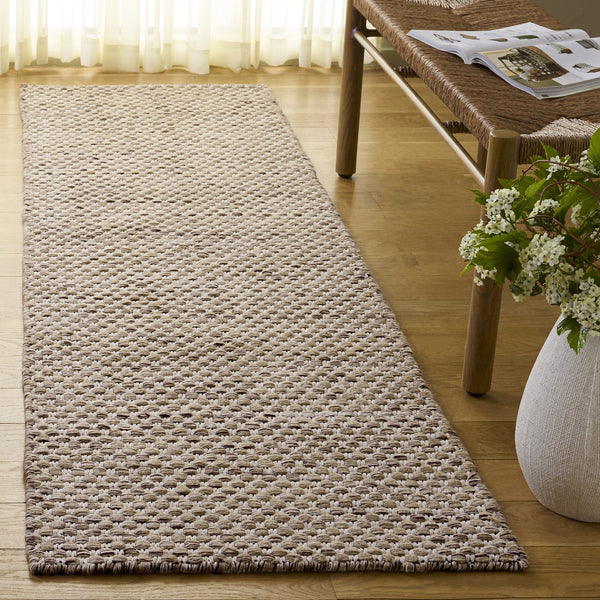 Safavieh Vermont Handwoven Sand Ivory Runner — Low-Profile Flatweave, Durable Wool-Cotton Blend For Hallways 2'-3" x 8'-0" VRM812E-28
