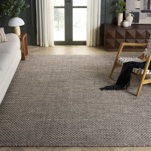 Safavieh Vermont Handcrafted Grey Ivory Flatweave Rug 80% Wool 20% Cotton Low-Profile Scandinavian Style 8'-0" x 10'-0" VRM812F-8