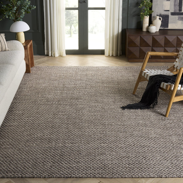 Safavieh Vermont Handcrafted Grey Ivory Flatweave Rug 80% Wool 20% Cotton Low-Profile Scandinavian Style 8'-0" x 10'-0" VRM812F-8