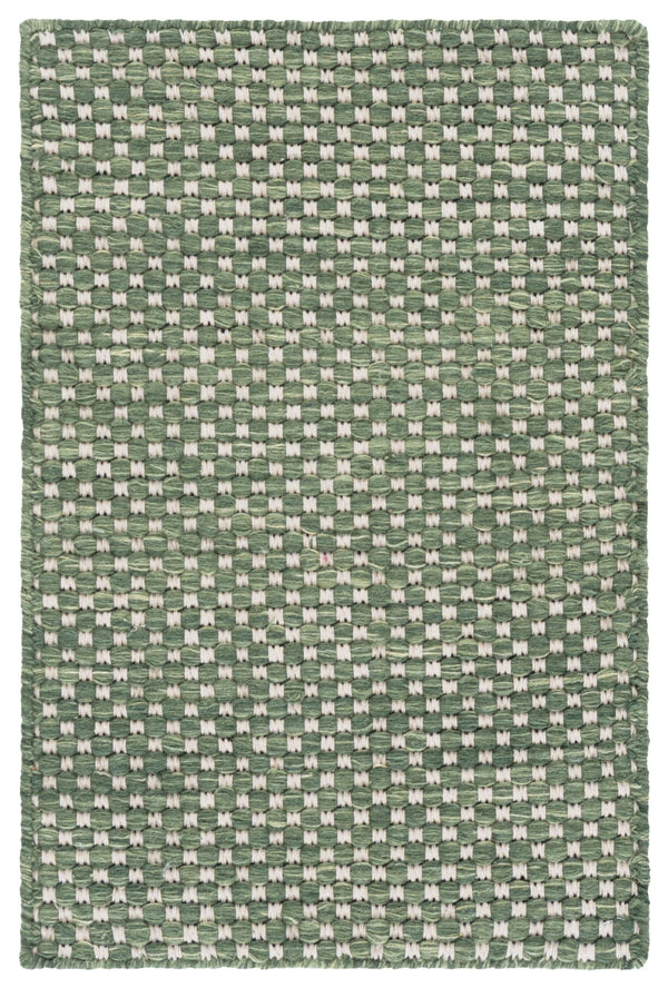 Safavieh Vermont Green Ivory Flatweave Runner — Scandinavian Wool-Cotton Blend, Low-Profile Durable Texture 2'-3" x 8'-0" VRM812Y-28