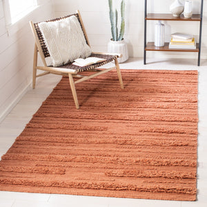 Safavieh Vermont Area Rug - Hand Woven Elegance In Warm Hues, Soft Wool-cotton Blend For Cozy Interiors Rust ,Orange 85% Wool And 15% Cotton Vrm901p-6