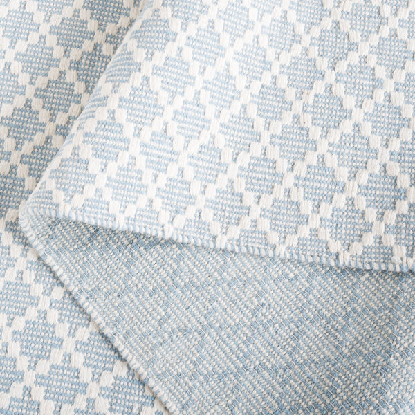 Safavieh Vermont Ivory Runner Area Rug – Luxurious Hand-woven Design For Elegant Home Décor Transformation Light Blue ,Ivory 85% Wool,15% Cotton Vrm908l-5