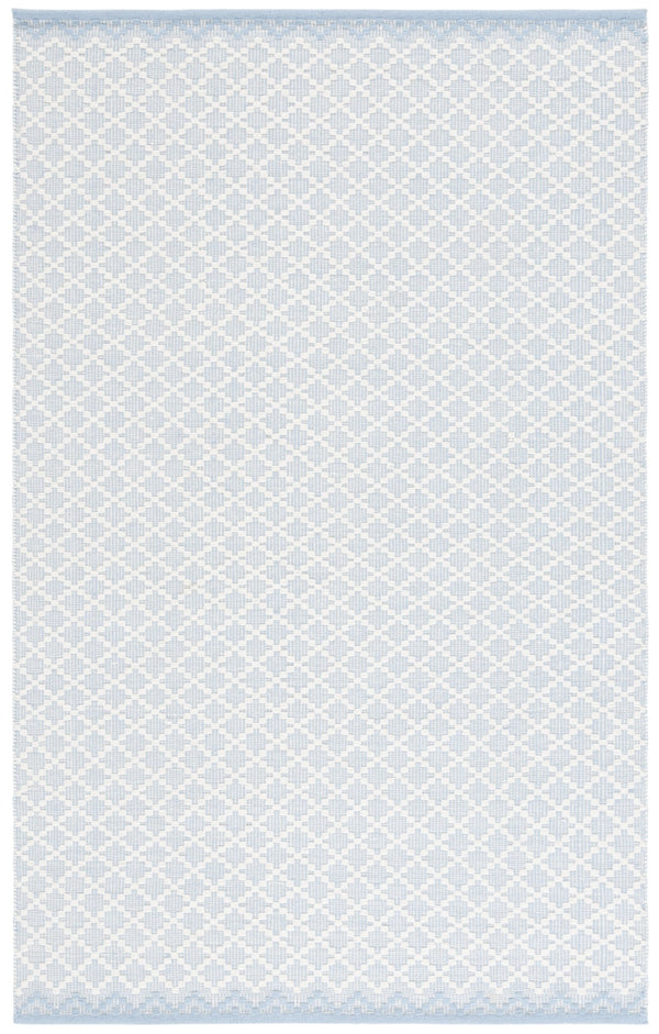 Safavieh Vermont Ivory Runner Area Rug – Luxurious Hand-woven Design For Elegant Home Décor Transformation Light Blue ,Ivory 85% Wool,15% Cotton Vrm908l-5