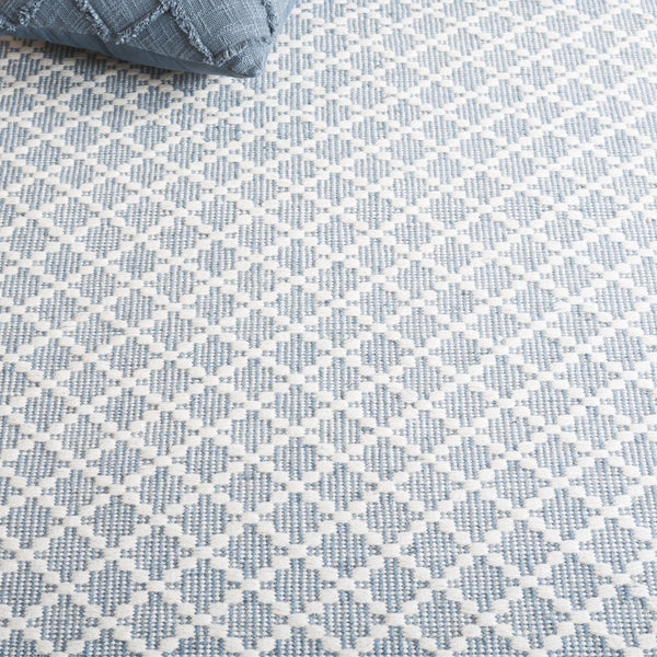 Safavieh Vermont Ivory Runner Area Rug – Luxurious Hand-woven Design For Elegant Home Décor Transformation Blue ,Ivory 85% Wool,15% Cotton Vrm908m-6r