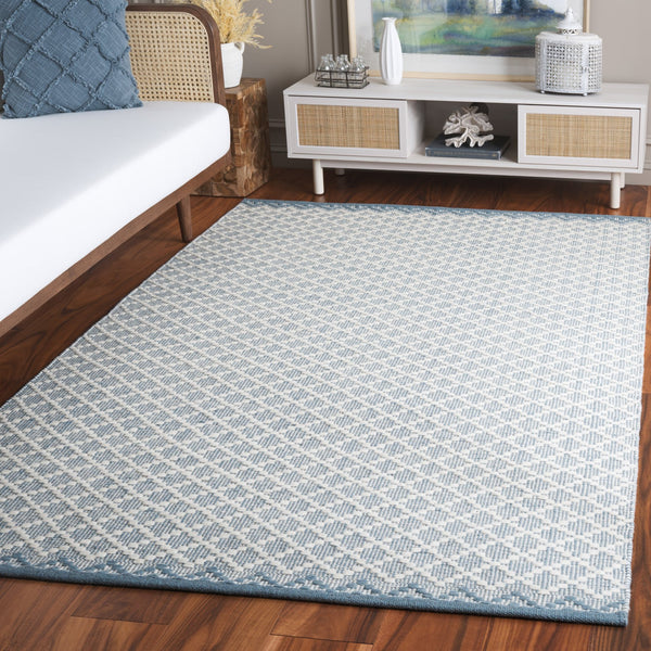 Safavieh Vermont Ivory Runner Area Rug – Luxurious Hand-woven Design For Elegant Home Décor Transformation Blue ,Ivory 85% Wool,15% Cotton Vrm908m-6r